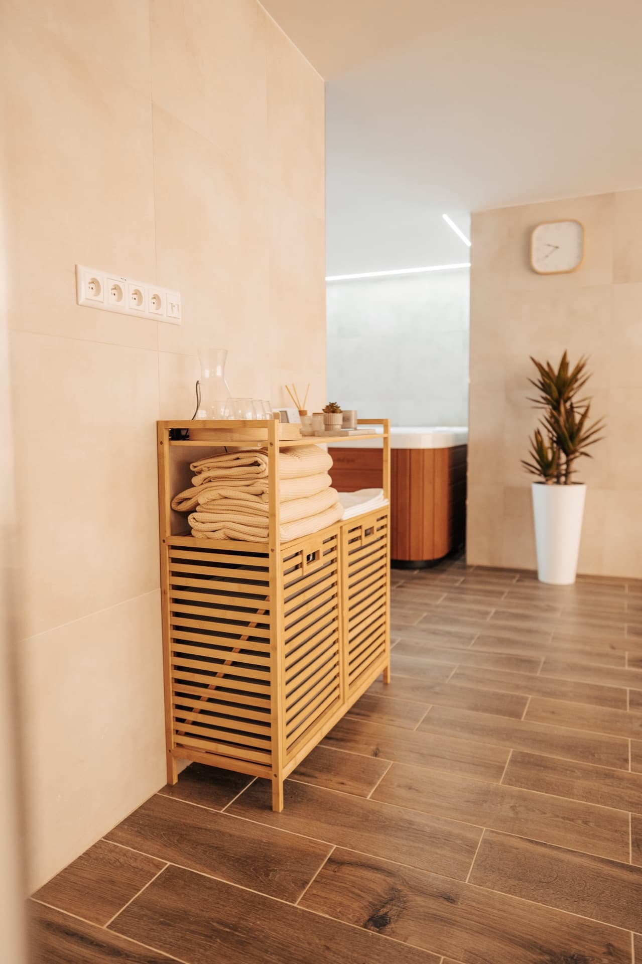 Pripravené uteráky vo wellness